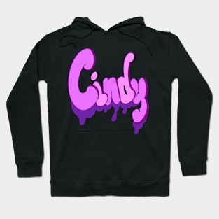 Top 10 best personalised gifts Cindy purple drips personalised personalized  custom name Cindy Hoodie